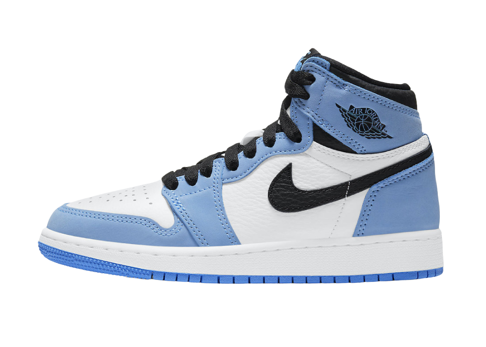 Nike Air Jordan 1 Retro High White University Blue Black (GS)