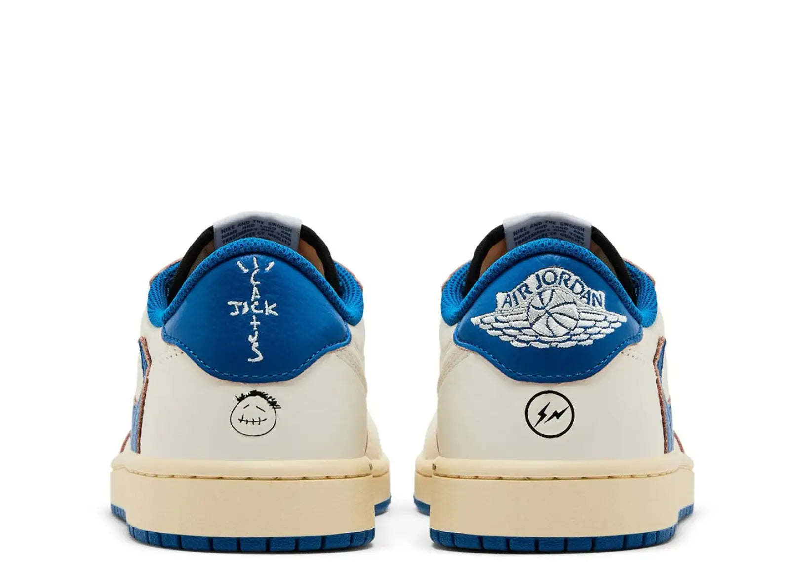 Nike Air Jordan 1 Retro Low OG SP Fragment x Travis Scott Sail Military Blue