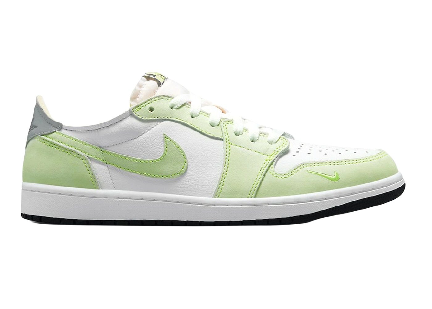Nike Air Jordan 1 Retro Low White Ghost Green Black