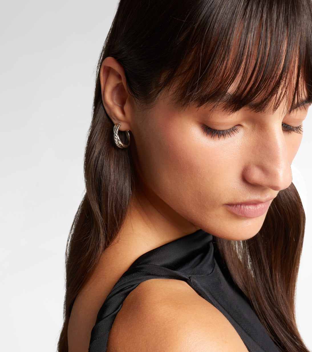 David Yurman Crossover® sterling silver hoop earrings in silver