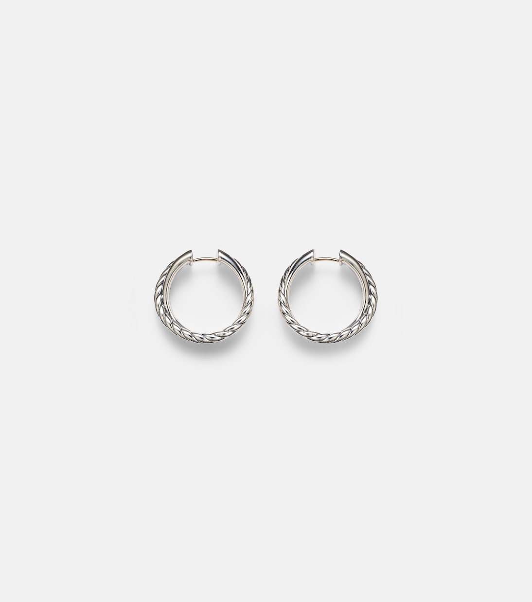 David Yurman Crossover® sterling silver hoop earrings in silver