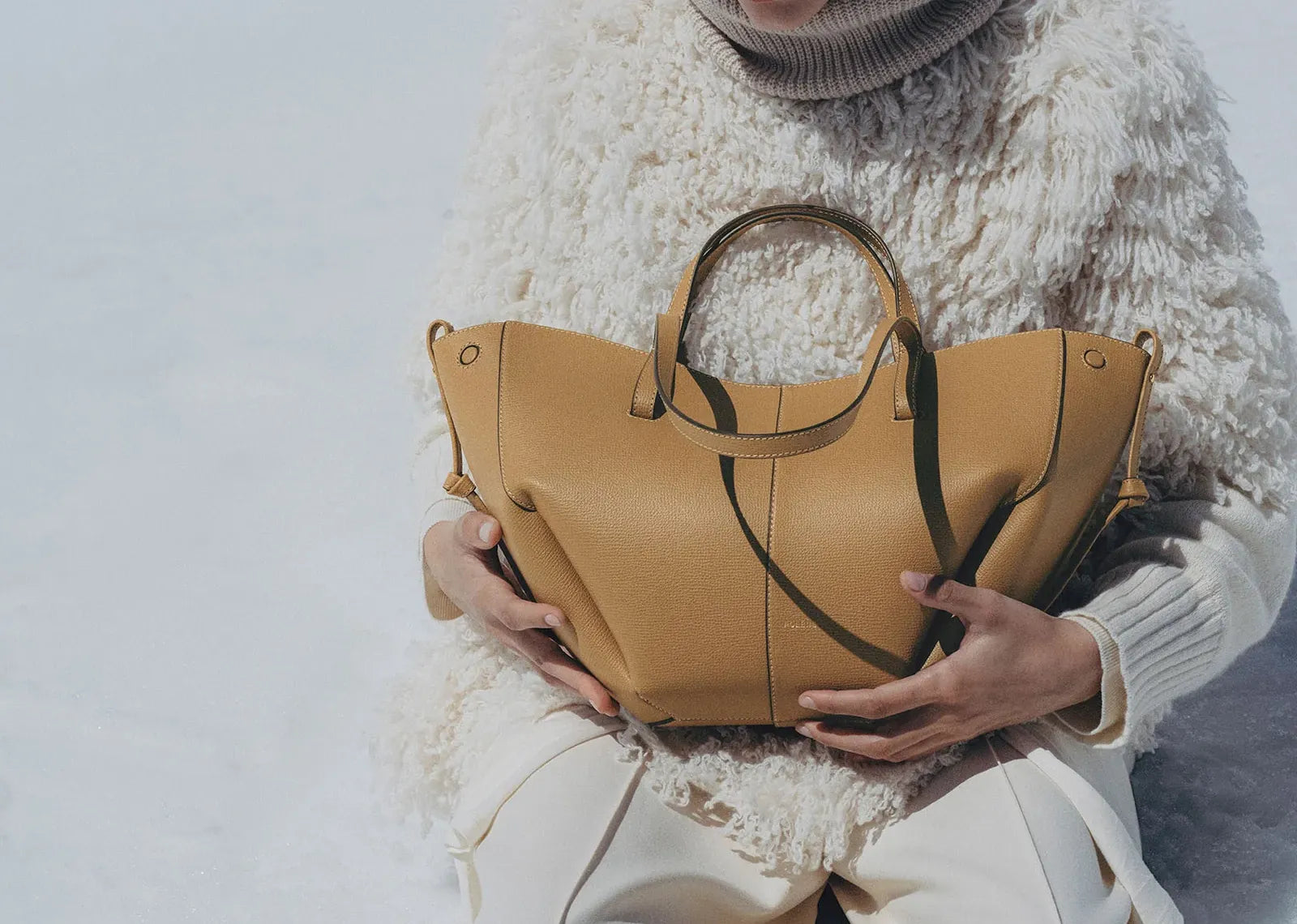 Polène Cyme Mini Edition Textured Ocher