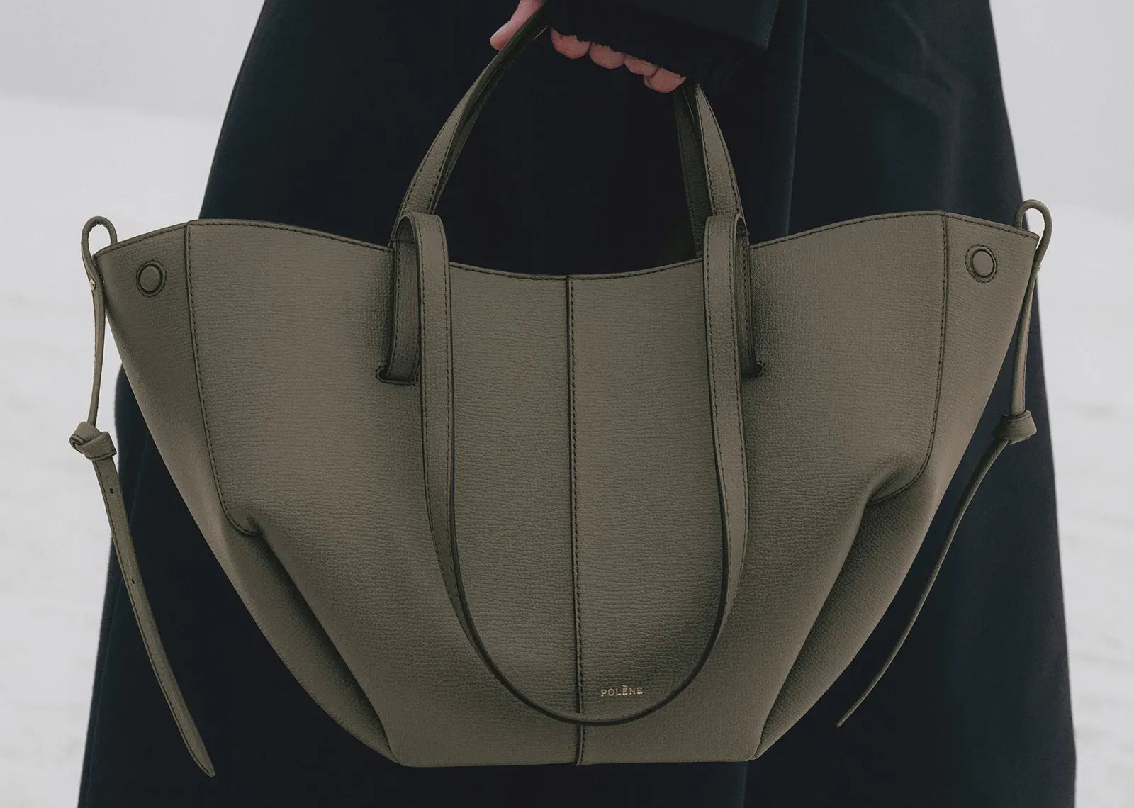 Polène Cyme Mini Edition Textured Smoky Green