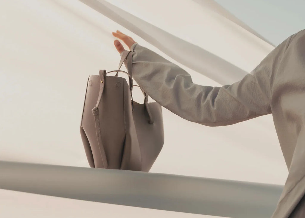 Polène Cyme Mini Edition Textured Taupe