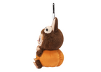 Pop Mart Labubu Happy Halloween Party Series-Sitting Pumpkin Vinyl Plush Pendant