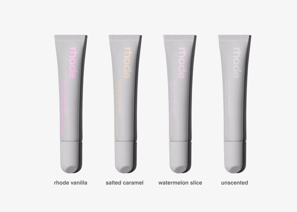 Rhode Peptide Lip Treatments All Four Scents Together