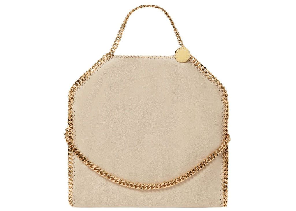 Stella Mc Cartney Falabella Fold-Over Tote Bag Clotted Cream