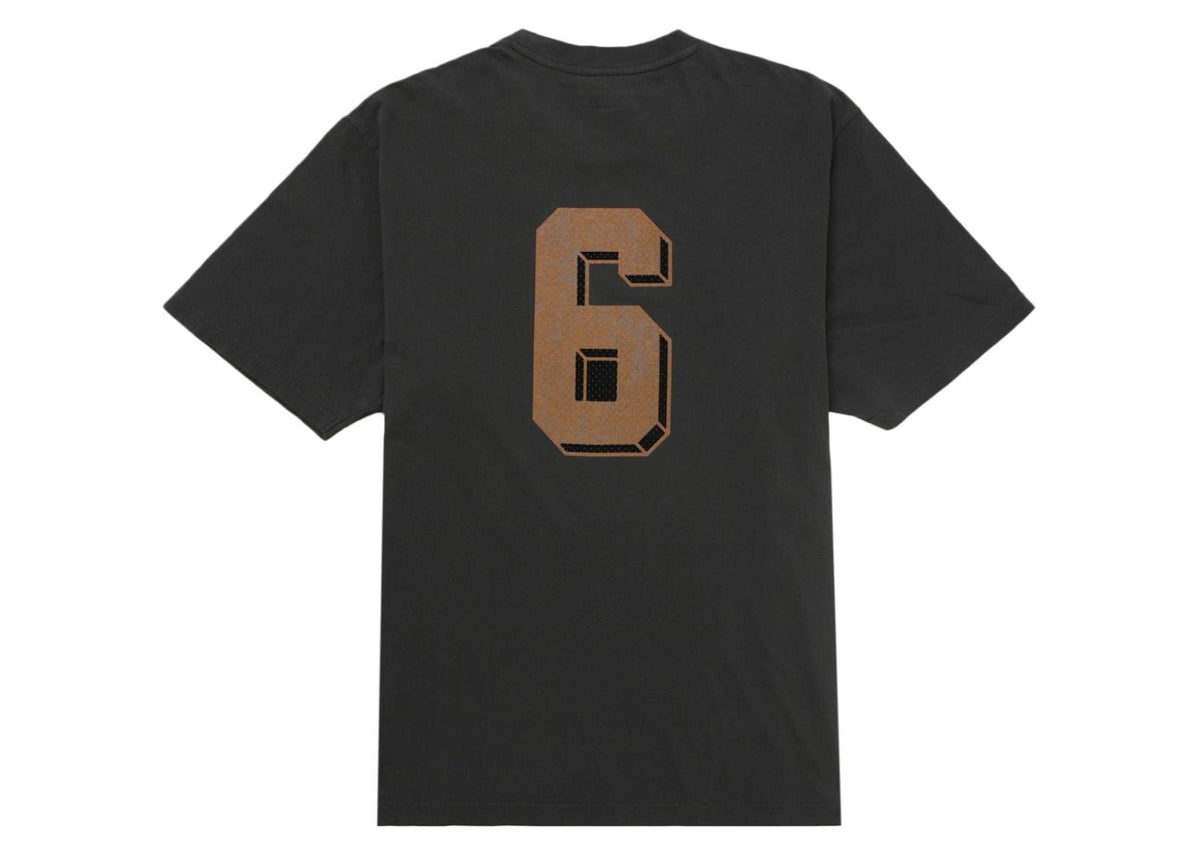 Supreme Flocked Washed S/S Top Black