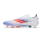 adidas F 50 Elite Laceless FG Cloud White Solar Red Lucid Blue