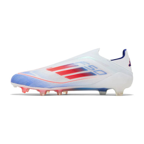 adidas F 50 Elite Laceless FG Cloud White Solar Red Lucid Blue
