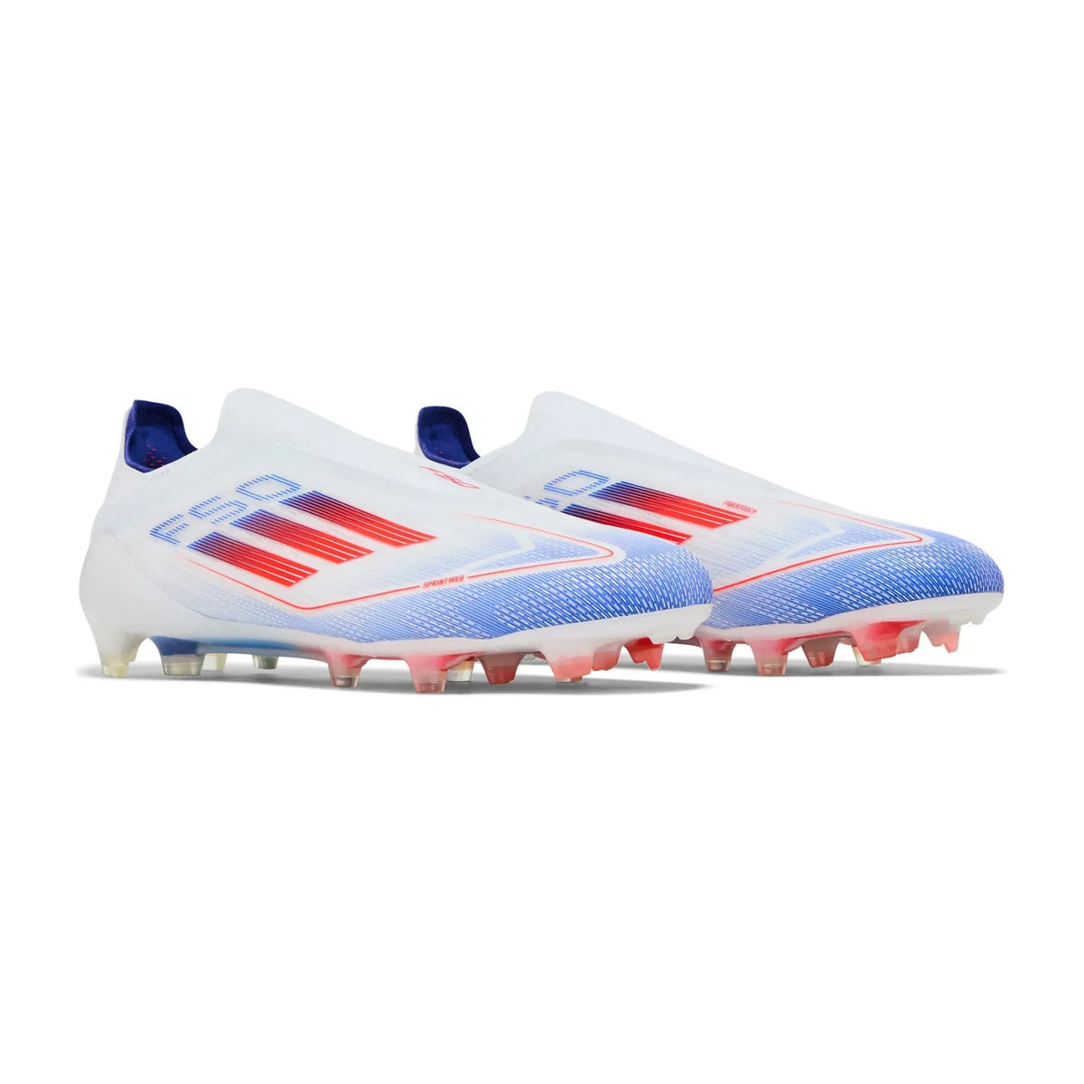 adidas F 50 Elite Laceless FG Cloud White Solar Red Lucid Blue