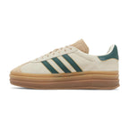adidas Gazelle Bold Magic Beige Collegiate Green (W)