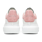 Alexander Mc Queen Oversized Pink Embossed Suede Croco (W)