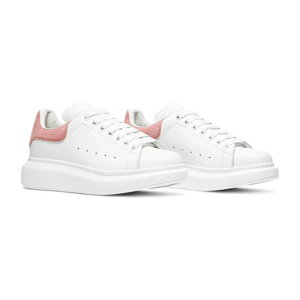 Alexander Mc Queen Oversized Pink Embossed Suede Croco (W)