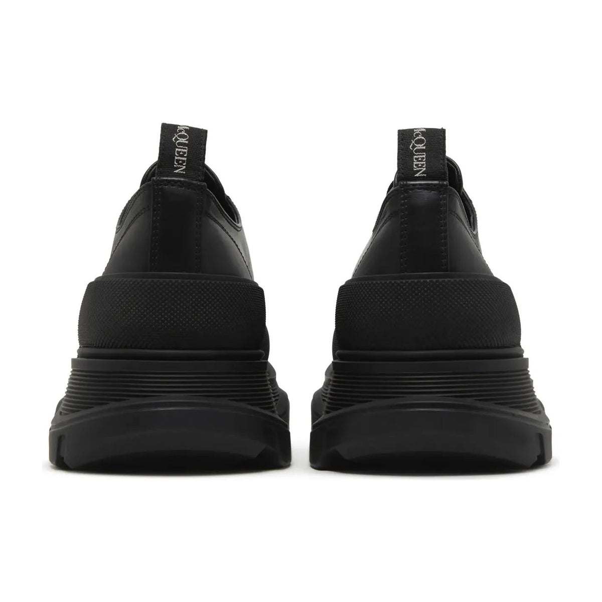 Alexander Mc Queen Tread Slick Low Lace Up Leather Triple Black