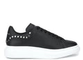 Alexander Mc Queen Oversized Black Silver Stud