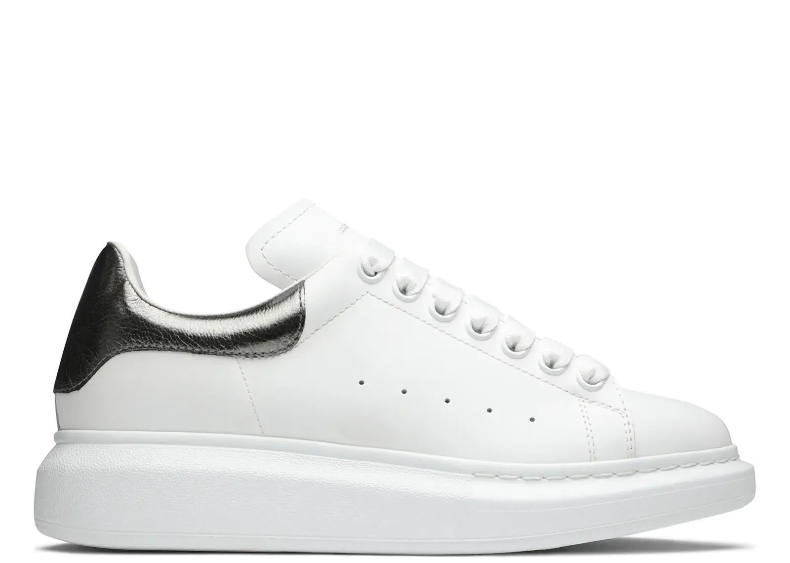 Alexander Mc Queen Oversized White Metallic