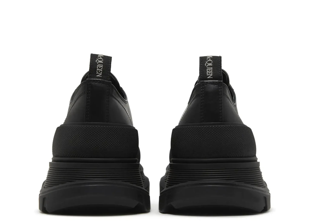 Alexander Mc Queen Tread Slick Low Lace Up Leather Triple Black