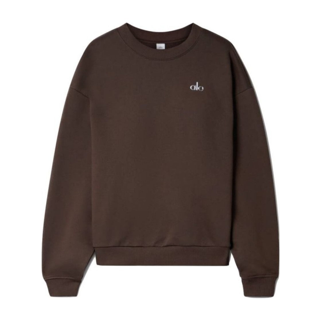 Alo Yoga Accolade Crew Neck Pullover Espresso