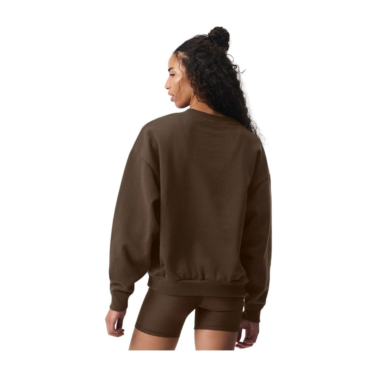 Alo Yoga Accolade Crew Neck Pullover Espresso