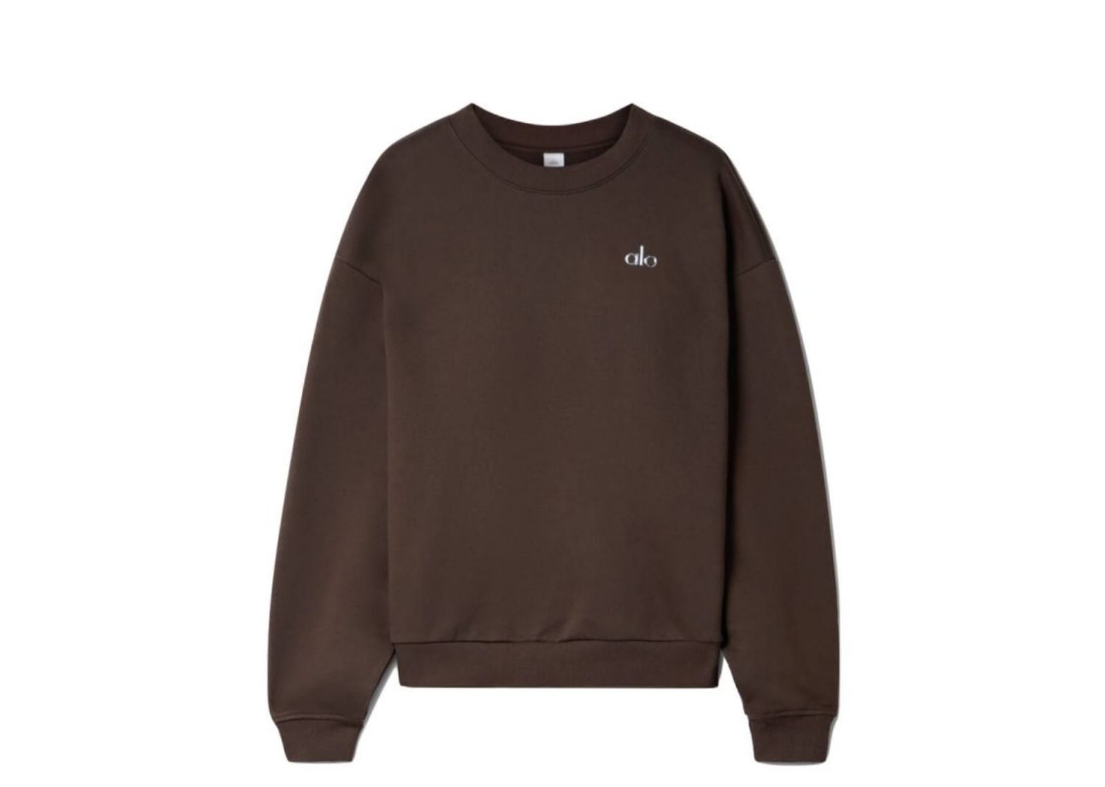 Alo Yoga Accolade Crew Neck Pullover Espresso
