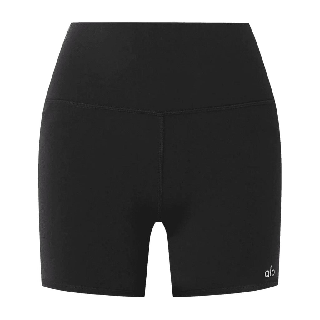 Alo Yoga Airbrush 5" Stretch Cycling Shorts Black