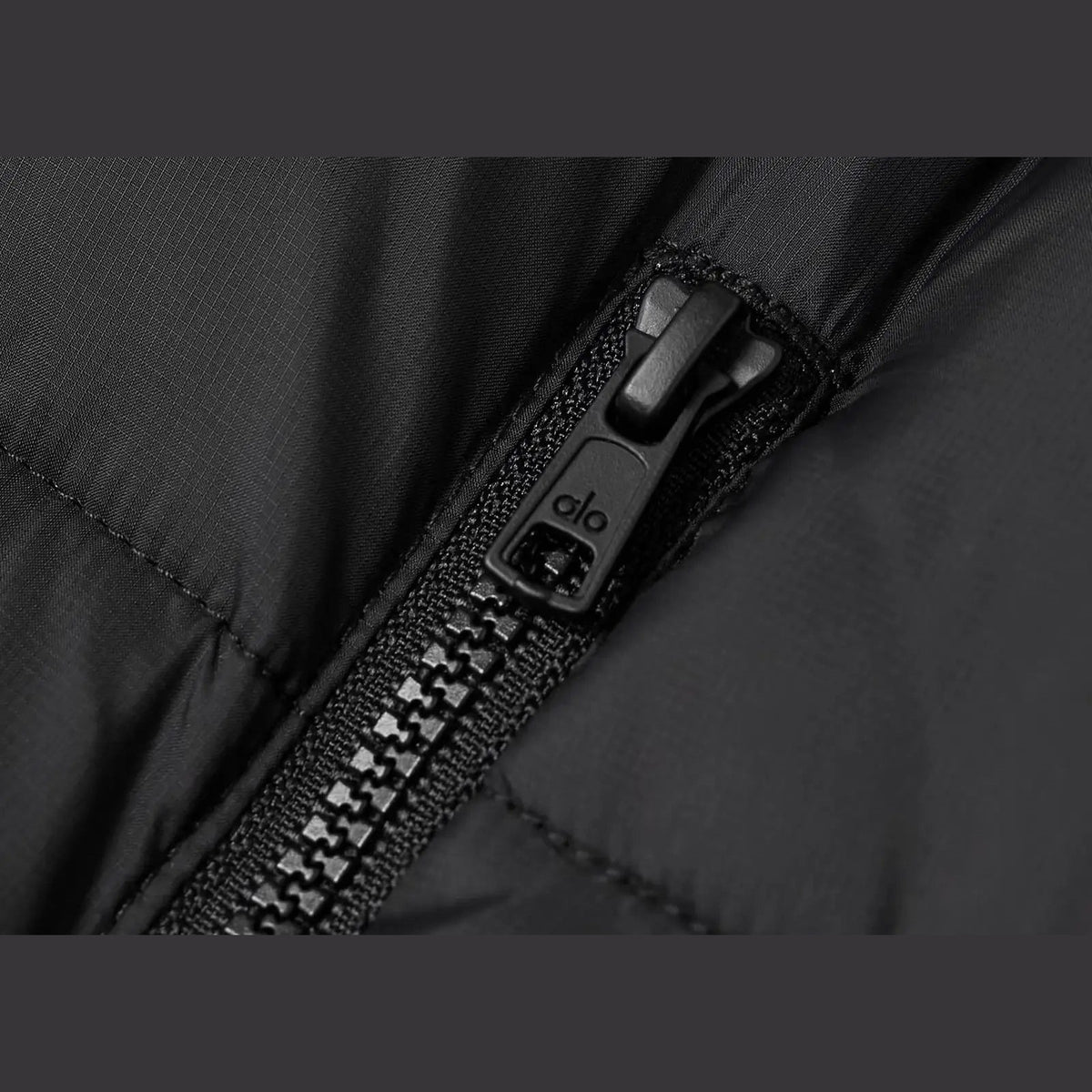 Alo Yoga Aspen Love Hooded Quilted Padded Ripstop Jacket Black