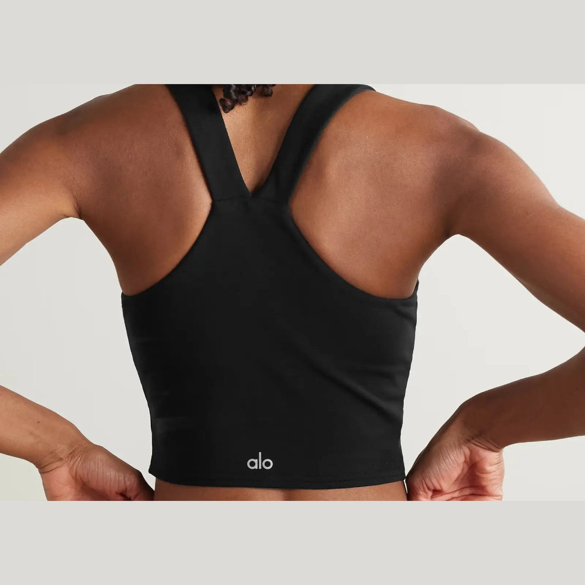 Alo Yoga Real Airbrush Sports Bra Black