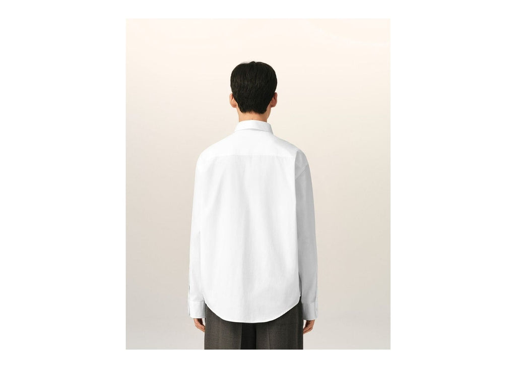 Ami Paris Ami De Coeur Boxy Cotton Shirt White
