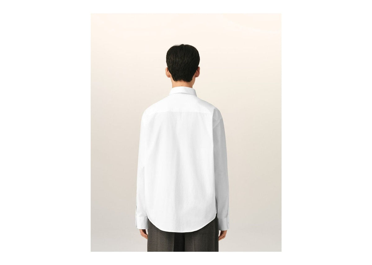 Ami Paris Ami De Coeur Boxy Cotton Shirt White