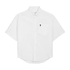 Ami Paris Ami De Coeur Boxy Embroidered Shirt White