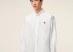 Ami Paris Ami De Coeur Button-Down Shirt White