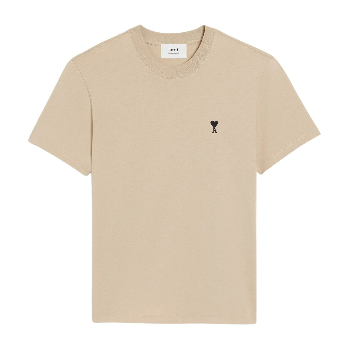 Ami Paris Ami De Coeur Classic Fit T-Shirt Beige