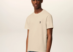 Ami Paris Ami De Coeur Classic Fit T-Shirt Beige