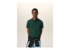 Ami Paris Ami De Coeur Cotton Polo Bottle Green/Black