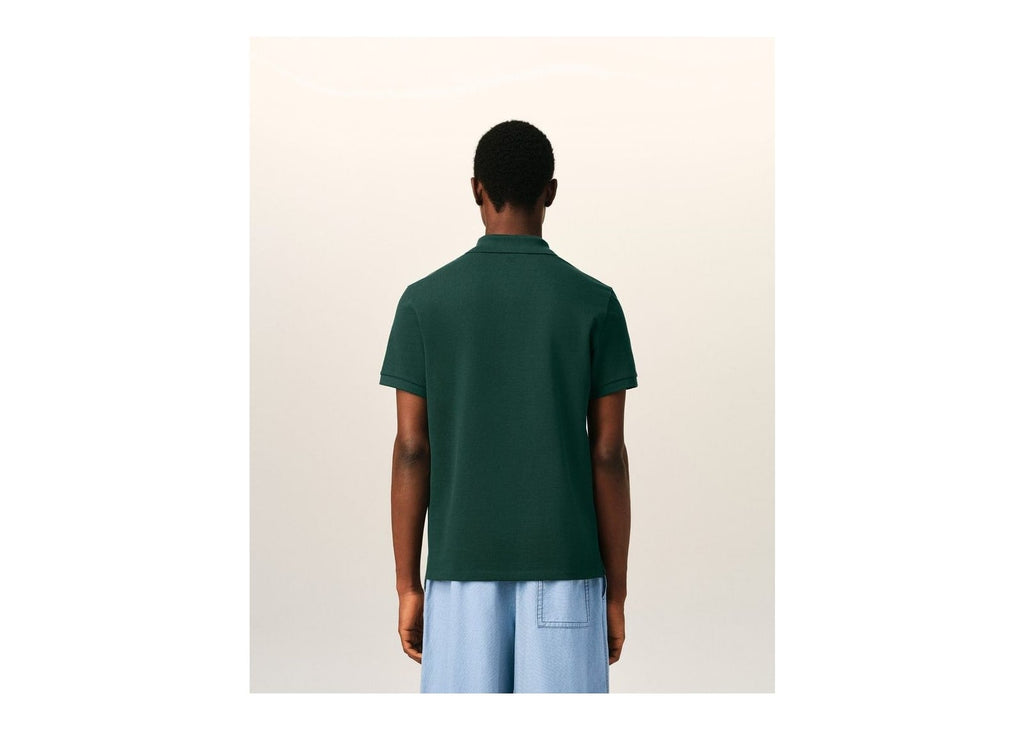 Ami Paris Ami De Coeur Cotton Polo Bottle Green/Black