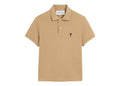 Ami Paris Ami De Coeur Cotton Polo Mastic Beige/Black (W)