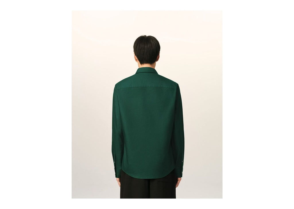 Ami Paris Ami De Coeur Cotton Shirt Bottle Green