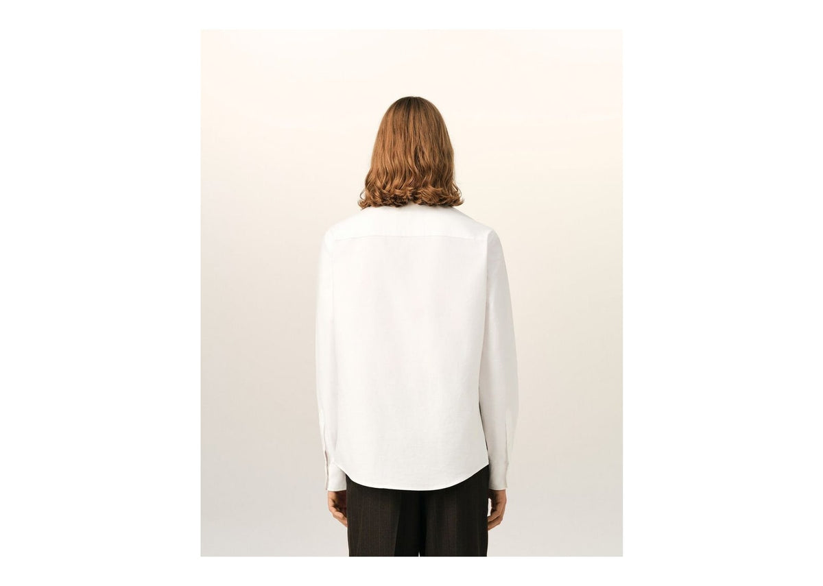 Ami Paris Ami De Coeur Cotton Shirt Natural White
