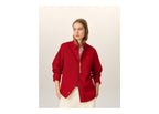 Ami Paris Ami De Coeur Cotton Shirt Ruby Red