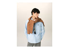 Ami Paris Ami De Coeur Cotton Shirt Sky Blue