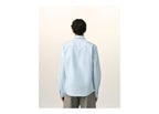 Ami Paris Ami De Coeur Cotton Shirt Sky Blue