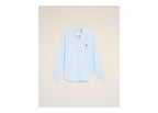 Ami Paris Ami De Coeur Cotton Shirt Sky Blue