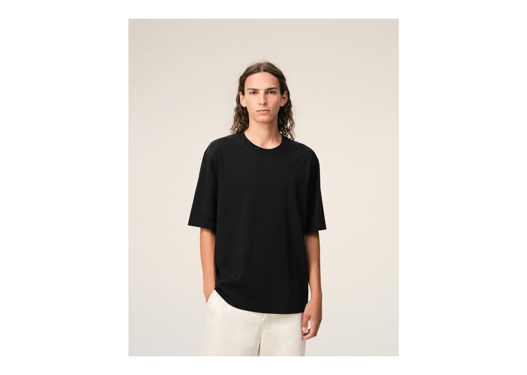 Ami Paris Ami De Coeur Cotton T-Shirt Boxy-Fit Black