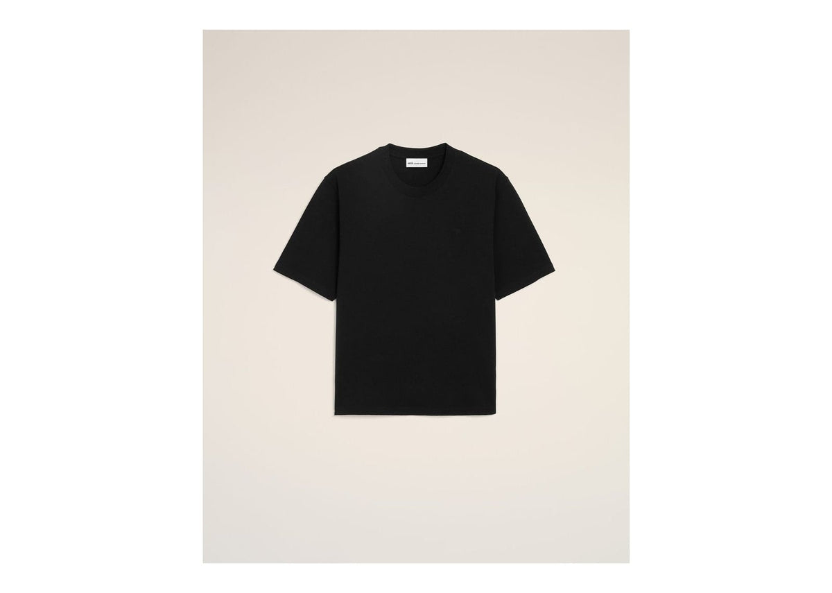 Ami Paris Ami De Coeur Cotton T-Shirt Boxy-Fit Black