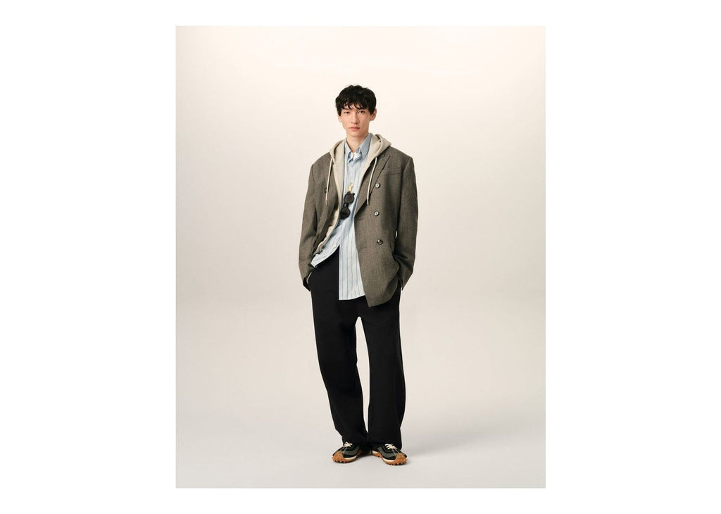 Ami Paris Ami De Coeur Cotton Track Pants Black/White Cream
