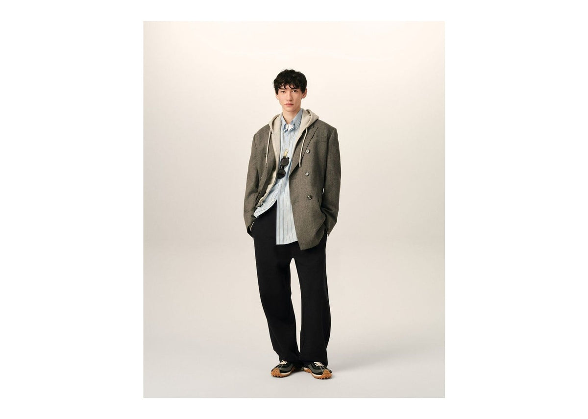 Ami Paris Ami De Coeur Cotton Track Pants Black/White Cream