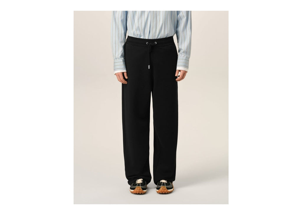 Ami Paris Ami De Coeur Cotton Track Pants Black/White Cream