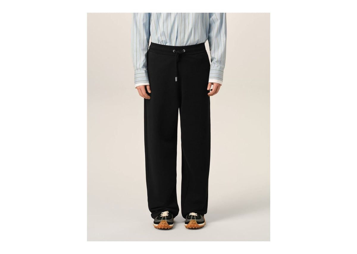 Ami Paris Ami De Coeur Cotton Track Pants Black/White Cream