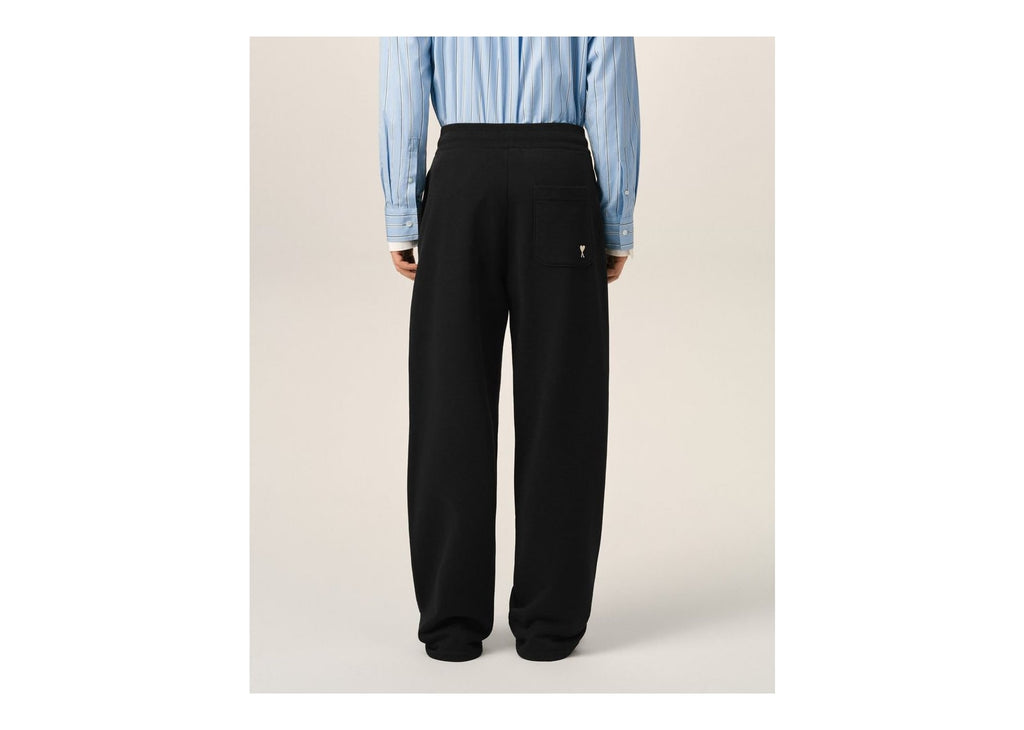 Ami Paris Ami De Coeur Cotton Track Pants Black/White Cream